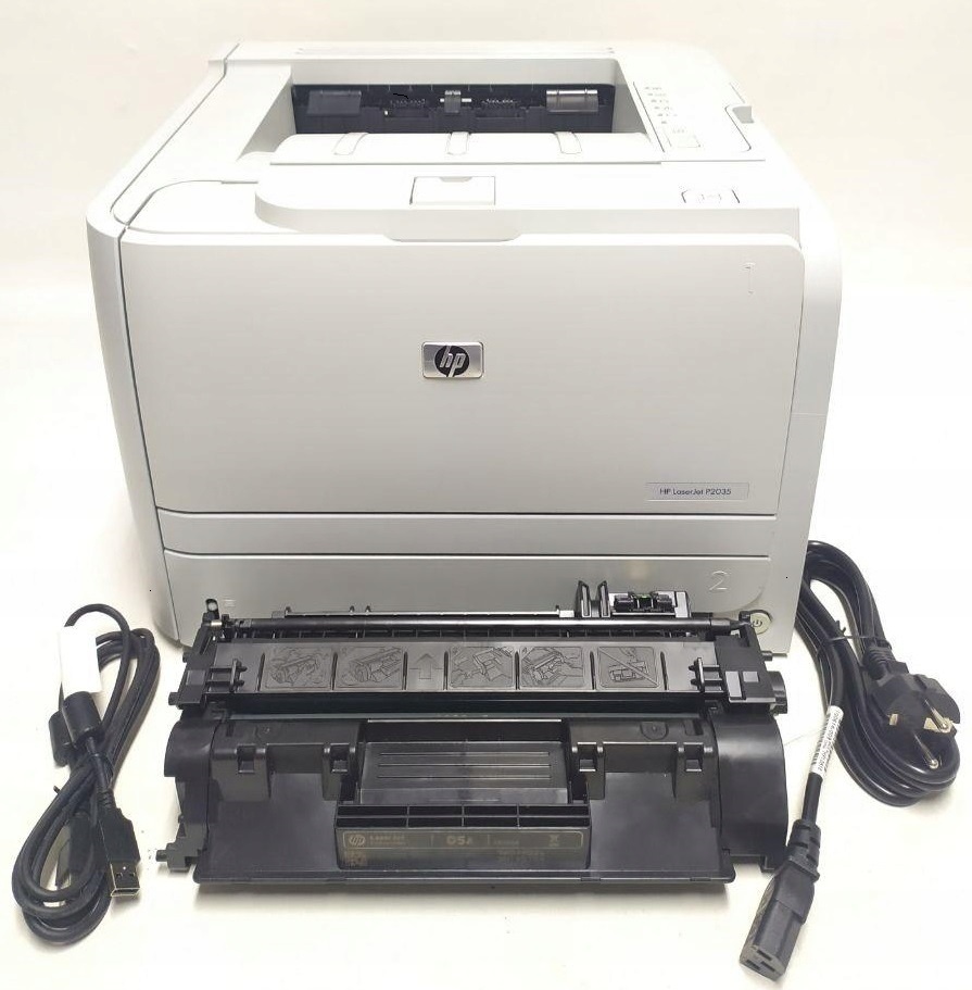 HP LaserJet P2035, (10-30K), toner 100%, kable