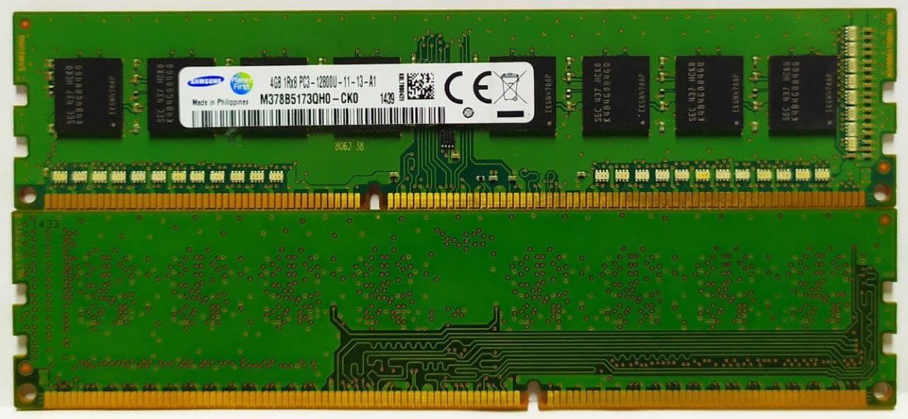 (11-13-A1) Samsung 8GB (2x4GB) DDR3, 1600Mhz, 1Rx8, M378B5173QH0-CK0 - (komplet(19) - obrazek 3