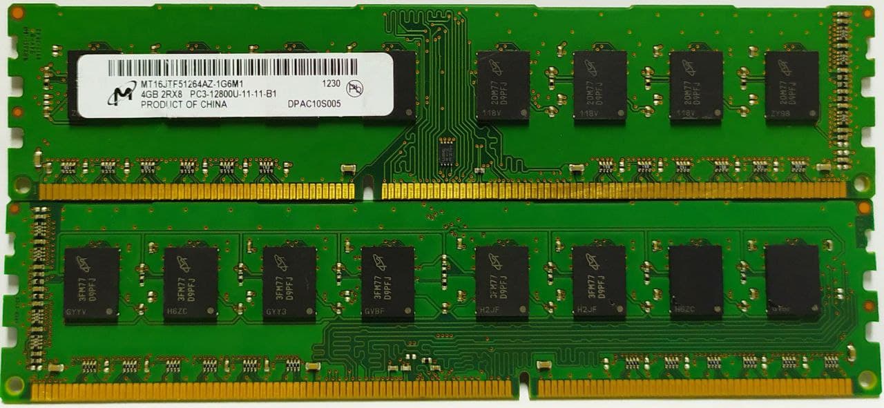 (11-11-B1) Micron 4GB DDR3, 1600Mhz, 2Rx8, MT16JTF51264AZ-1G6M1 - obrazek 3