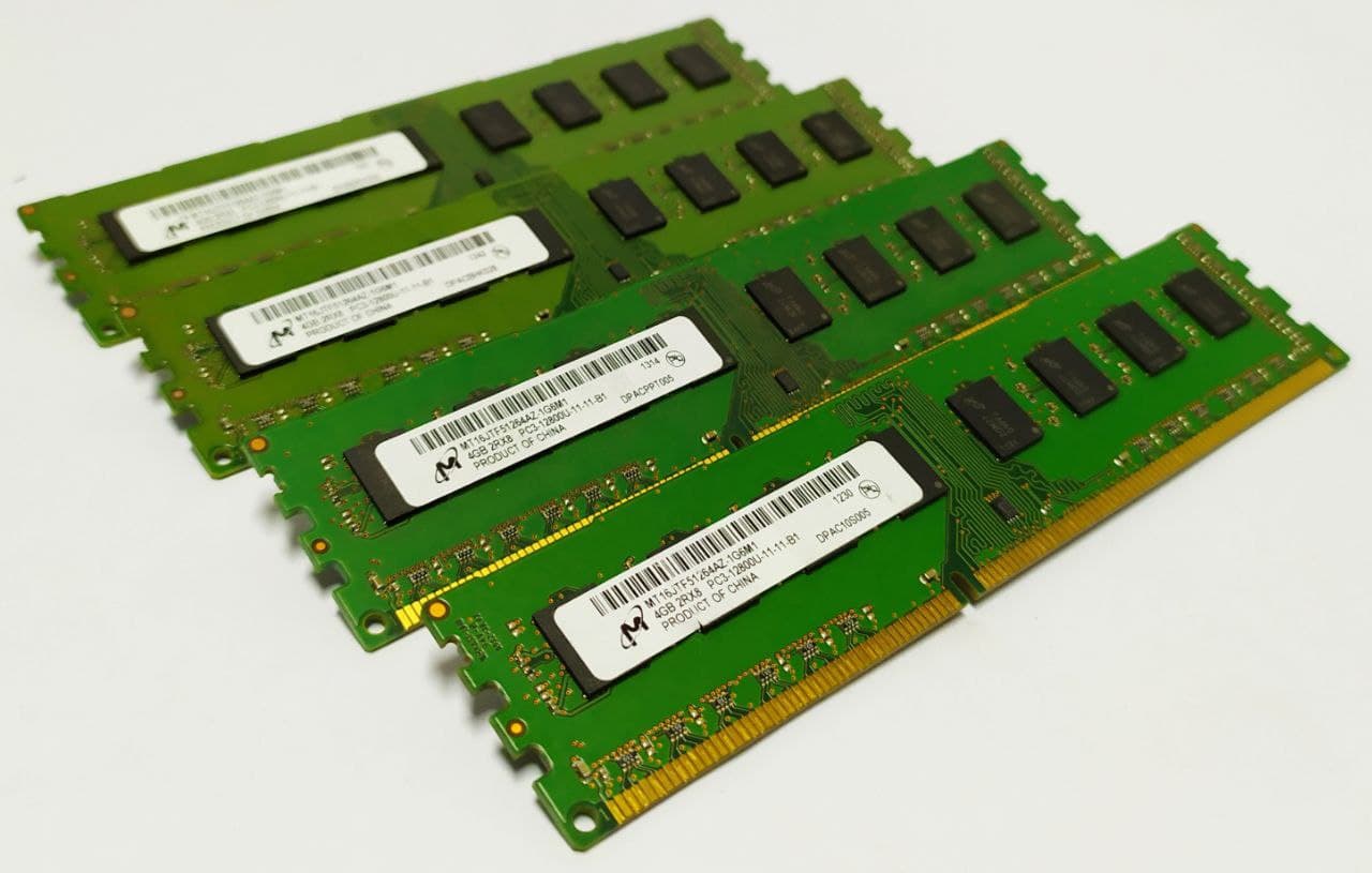 (11-11-B1) Micron 4GB DDR3, 1600Mhz, 2Rx8, MT16JTF51264AZ-1G6M1