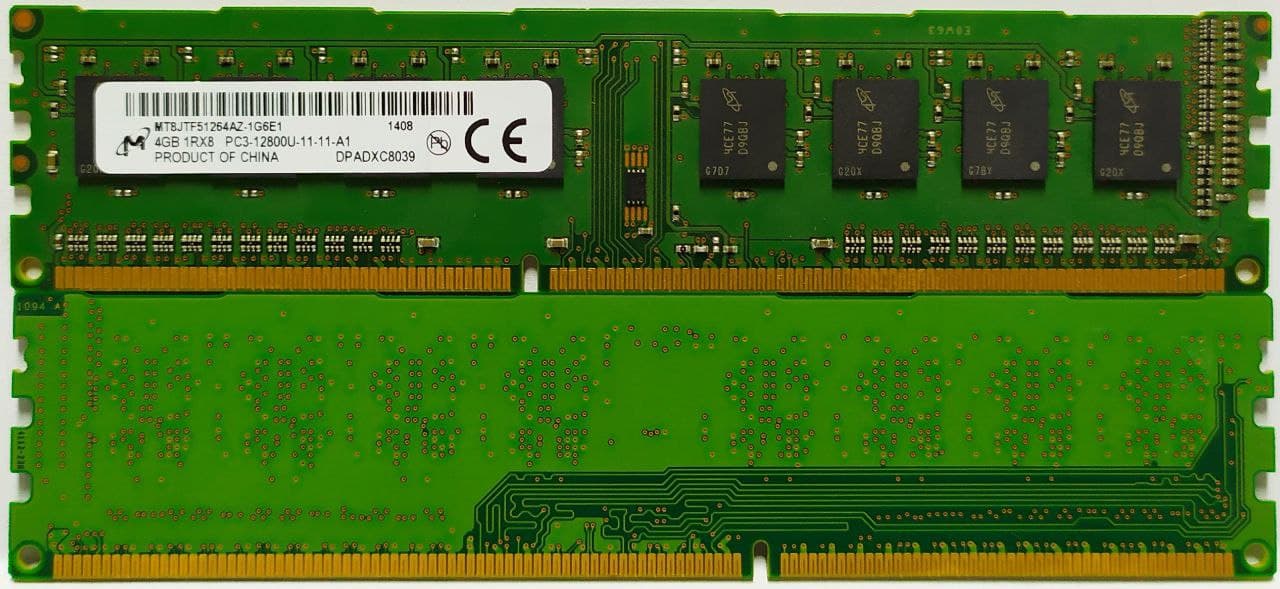 (11-11-A1) Micron 4GB DDR3, 1600Mhz, 1Rx8, MT8JTF51264AZ-1G6E1 - (komplet(2) - obrazek 3