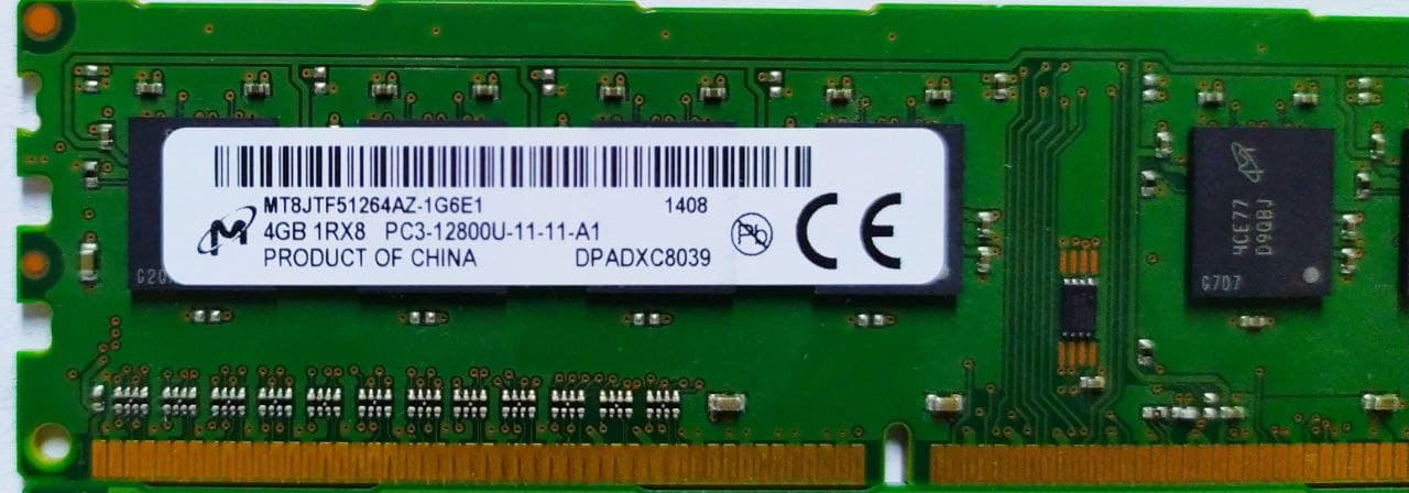 (11-11-A1) Micron 4GB DDR3, 1600Mhz, 1Rx8, MT8JTF51264AZ-1G6E1 - (komplet(2) - obrazek 2
