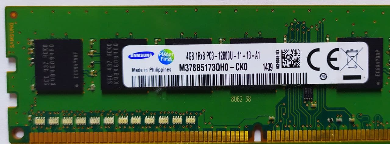 (11-13-A1) Samsung 8GB (2x4GB) DDR3, 1600Mhz, 1Rx8, M378B5173QH0-CK0 - (komplet(19) - obrazek 2