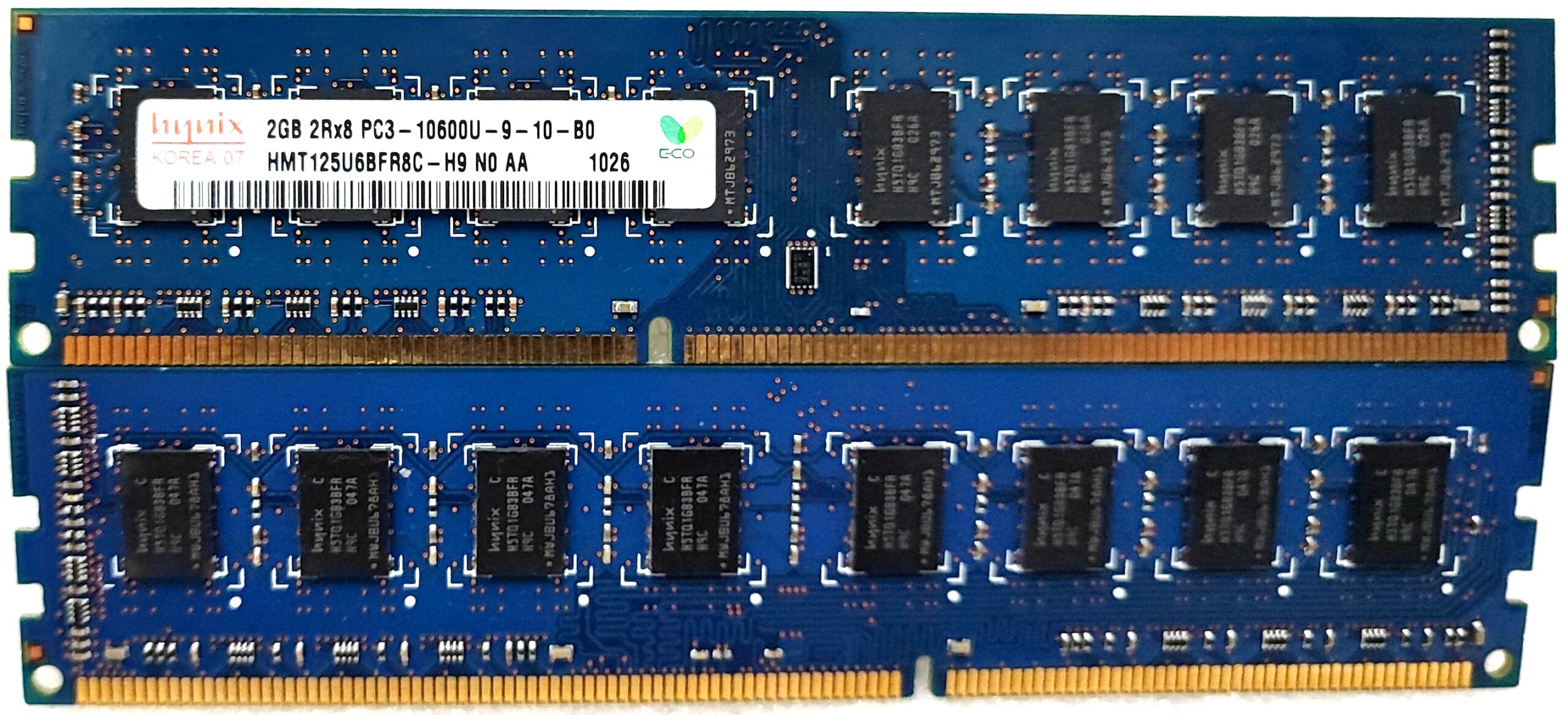 (9-10-B0) Hynix 2GB DDR3, 1333Mhz, 2Rx8, HMT125U6BFR8C-H9 - (komplet(10) - obrazek 3