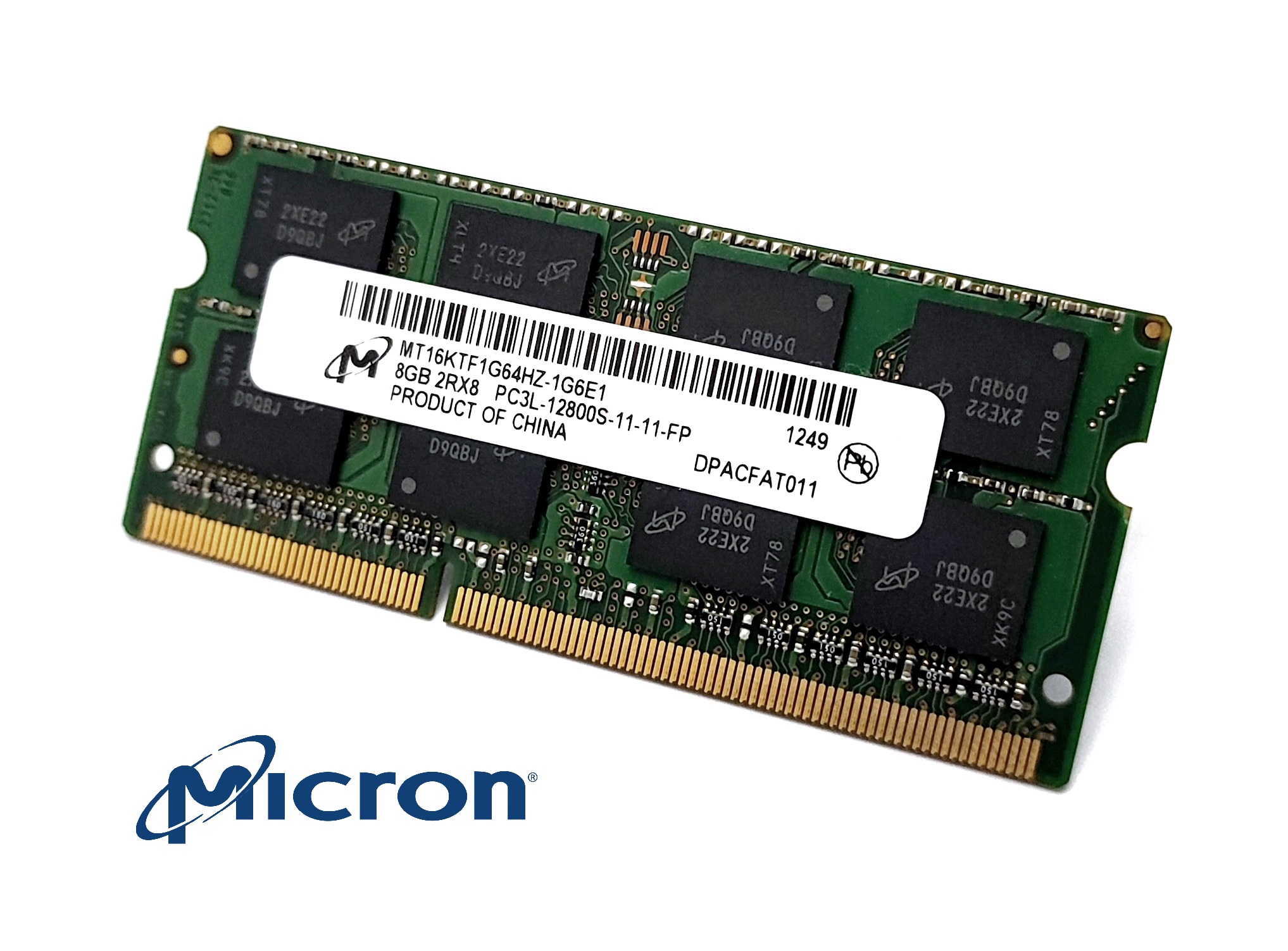 (11-11-FP) Micron 8GB DDR3L, 1600Mhz, 2Rx8, MT16KTF1G64HZ-1G6E1 (laptop) - obrazek 6