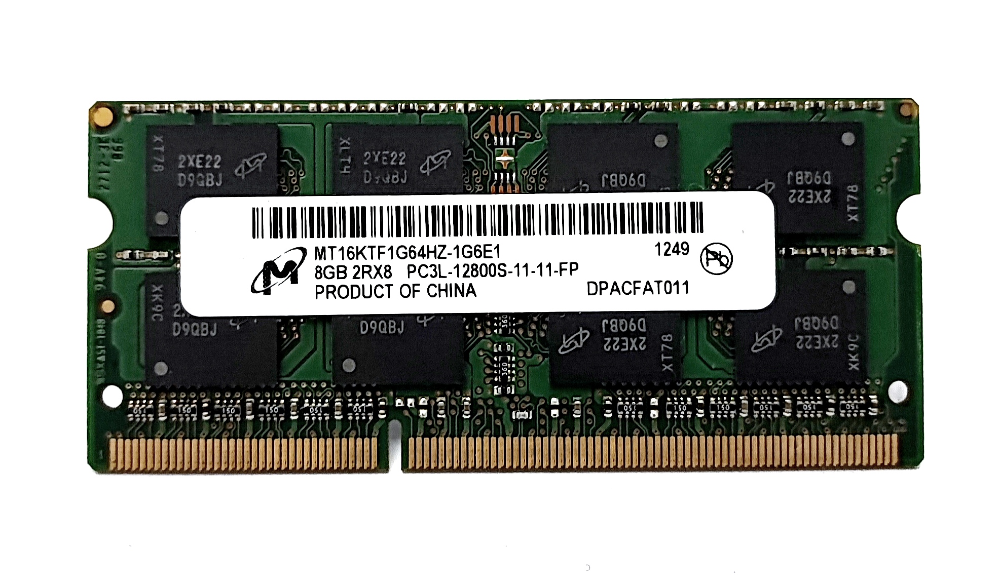 (11-11-FP) Micron 8GB DDR3L, 1600Mhz, 2Rx8, MT16KTF1G64HZ-1G6E1 (laptop) - obrazek 5