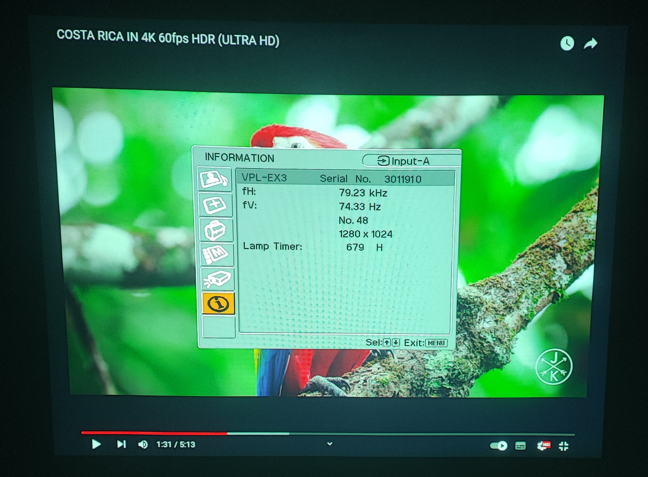 Projektor SONY VPL-EX3 , LCD, tylko 679 godzin! - obrazek 2