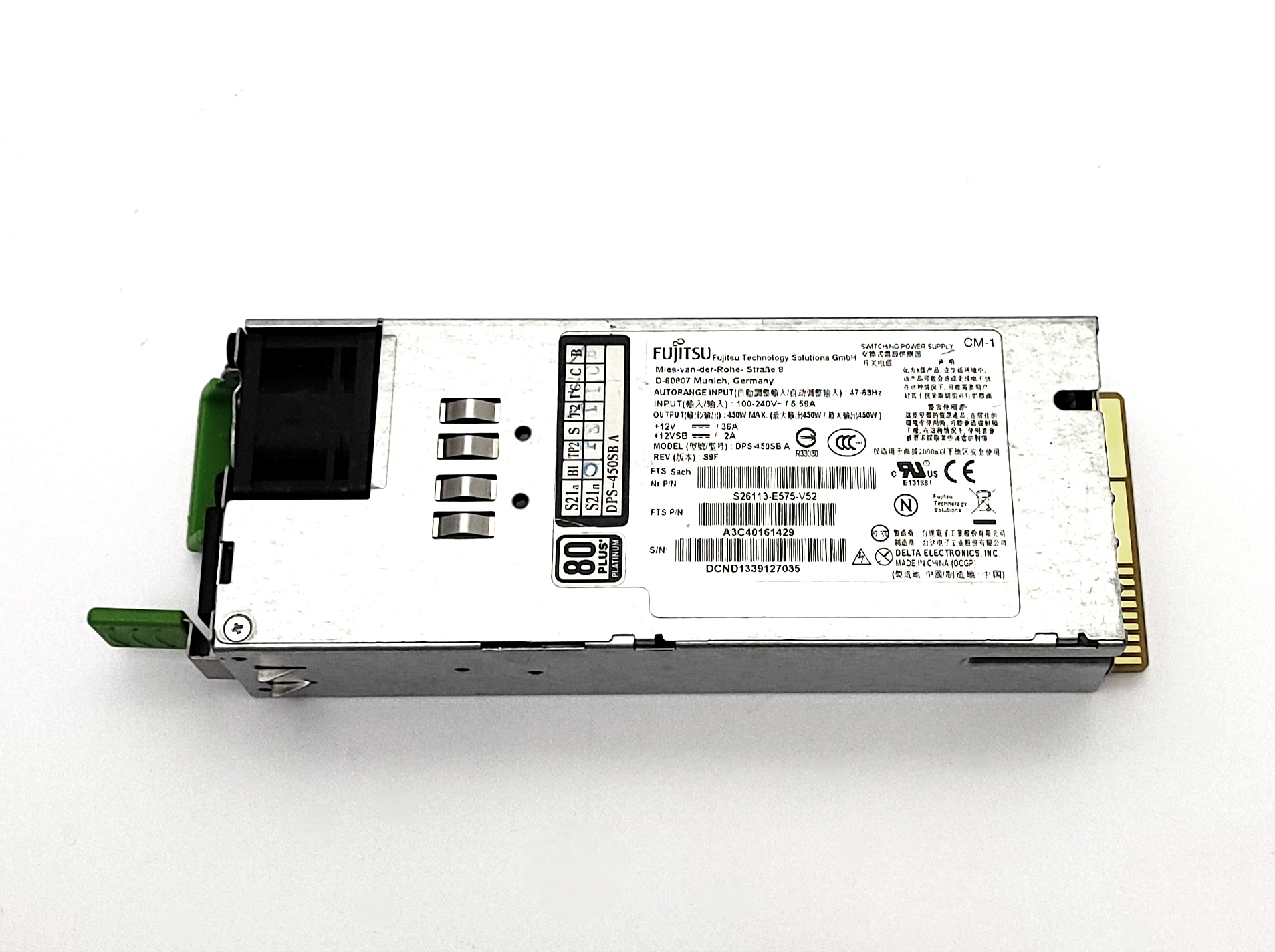 Oryg. zasilacz Fujitsu, S26113-E575-V52, A3C40161429, DPS-450SB, 450W - obrazek 7